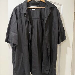 Zara Black Linen Shirt